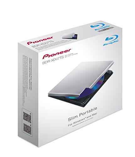 Pioneer BDR-XD07TS Blu-ray Brenner USB 3.0 Silber Slim
