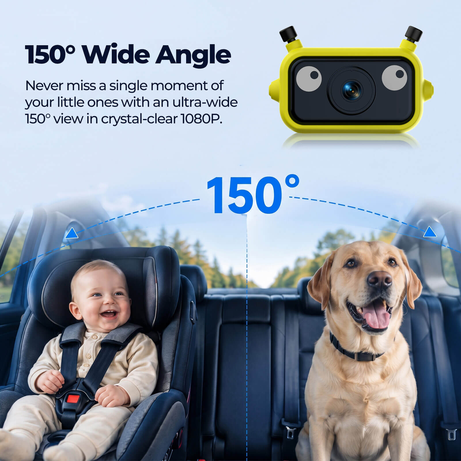 LAMTTO Carplay RC38 Babykamera Auto Wireless-Adapter 1080P