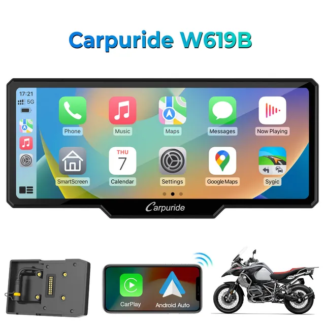 Carpuride W619B BMW Motorrad-Display 6,86 Zoll CarPlay
