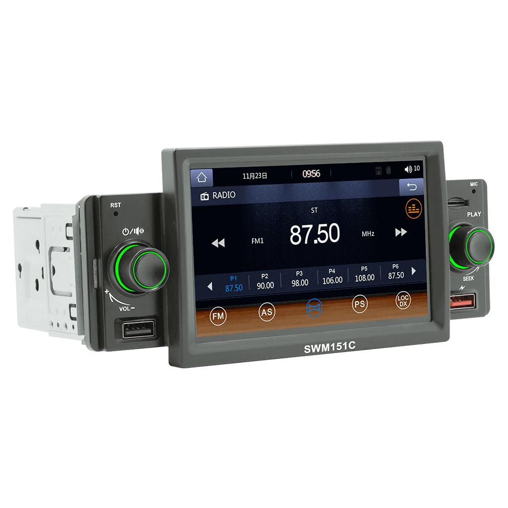 ESSGOO Car Stereo SWM151C 1-DIN Autoradio 5-Zoll CarPlay