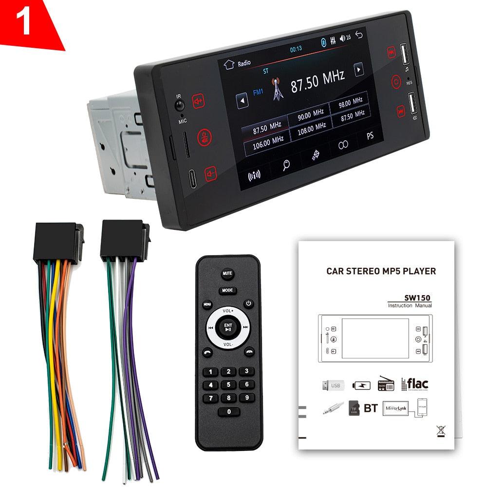 ESSGOO Smart Autoradio 1 DIN 5 Zoll MirrorLink BT