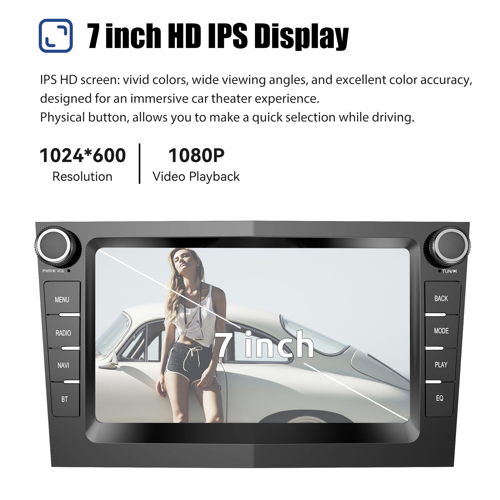 ESSGOO Car Stereo AZ0001 7 Zoll Android Autoradio für Opel