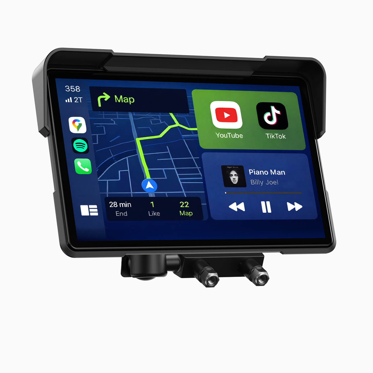 LAMTTO Carplay RC19 7 Zoll Motorrad CarPlay-Display IP67