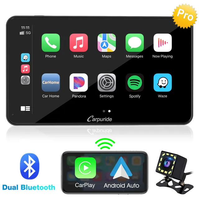Carpuride W701 Pro Car Smart Stereo Display 7 Zoll Dual-Bluetooth Kamera