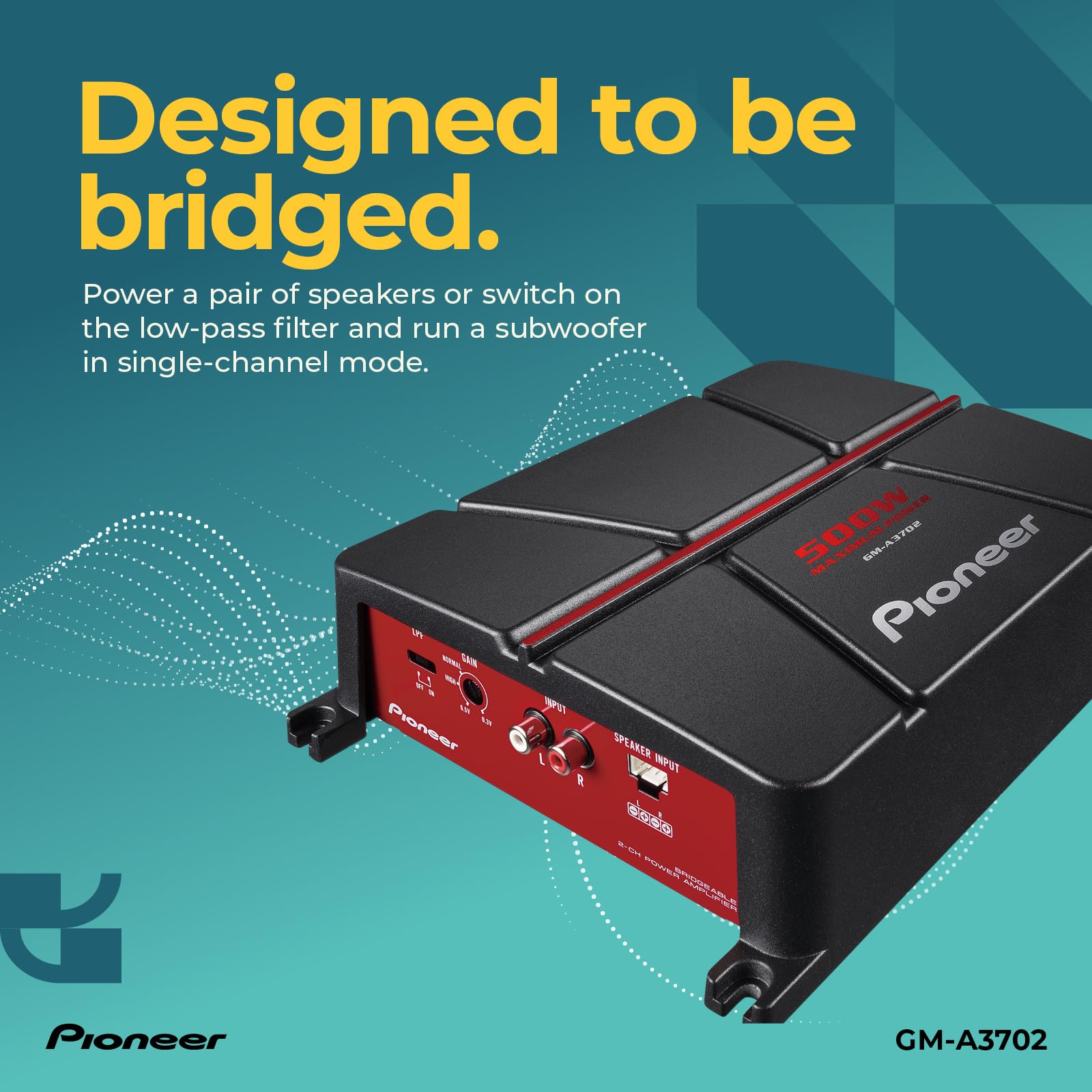 Pioneer GM-A GM-A3702 2-Kanal Verstärker 500W Auto