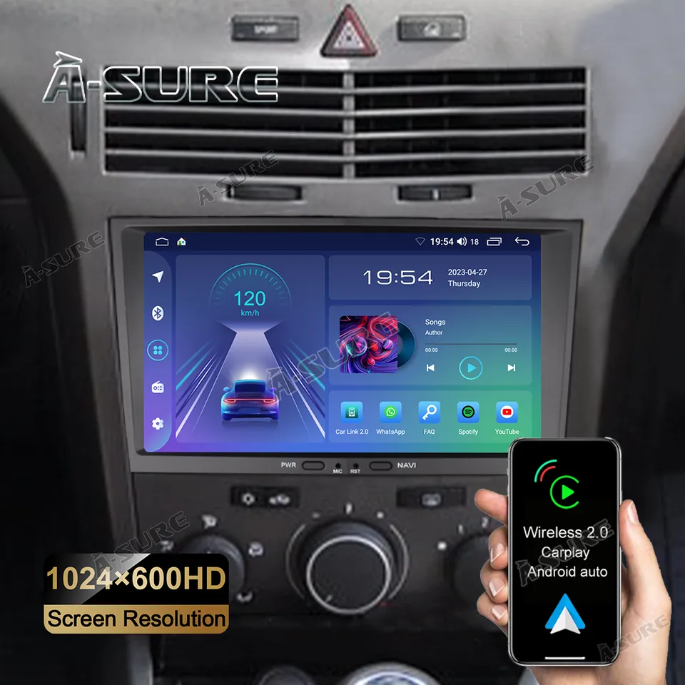 A-Sure Opel Astra Autoradio 2+32GB 8 Zoll CarPlay