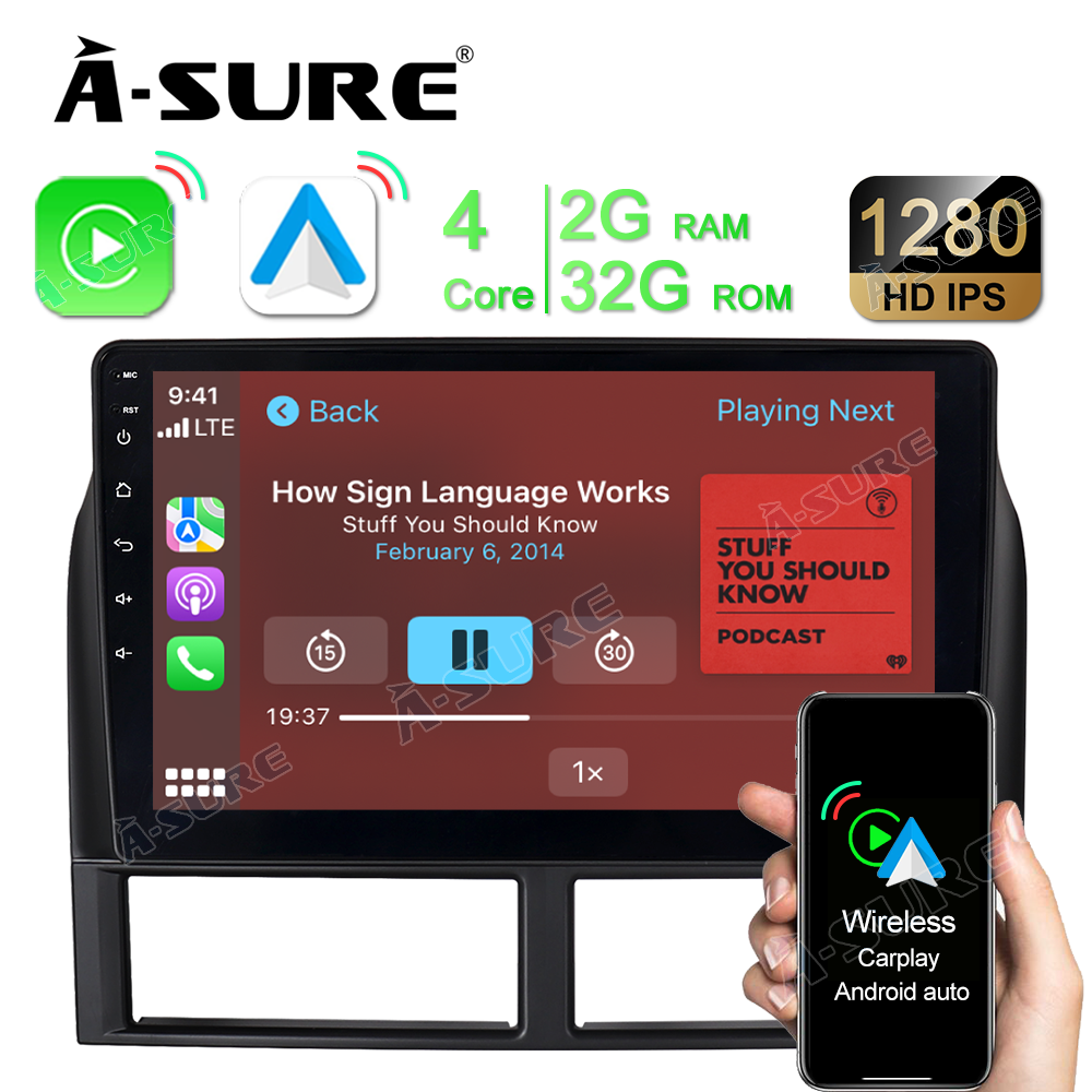 A-Sure GPS 9 Zoll Android 11 Autoradio Jeep Grand Cherokee Navi