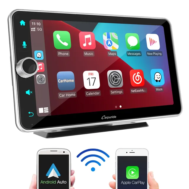Carpuride Car Smart Stereo W706 CarPlay-Display 7 Zoll Silber