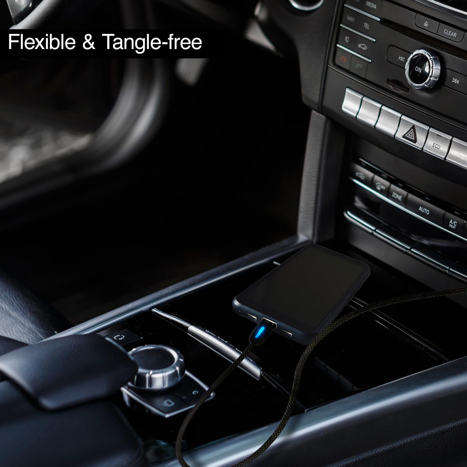 Pioneer CD-U5310AC USB-A Kabel 1m Nylon CarPlay 15W