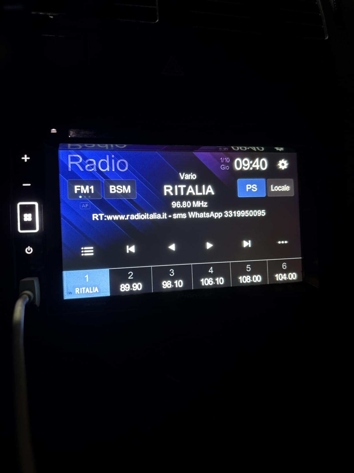 Pioneer AVH-A240DAB Autoradio 2-DIN DVD Touch DAB+ Bluetooth