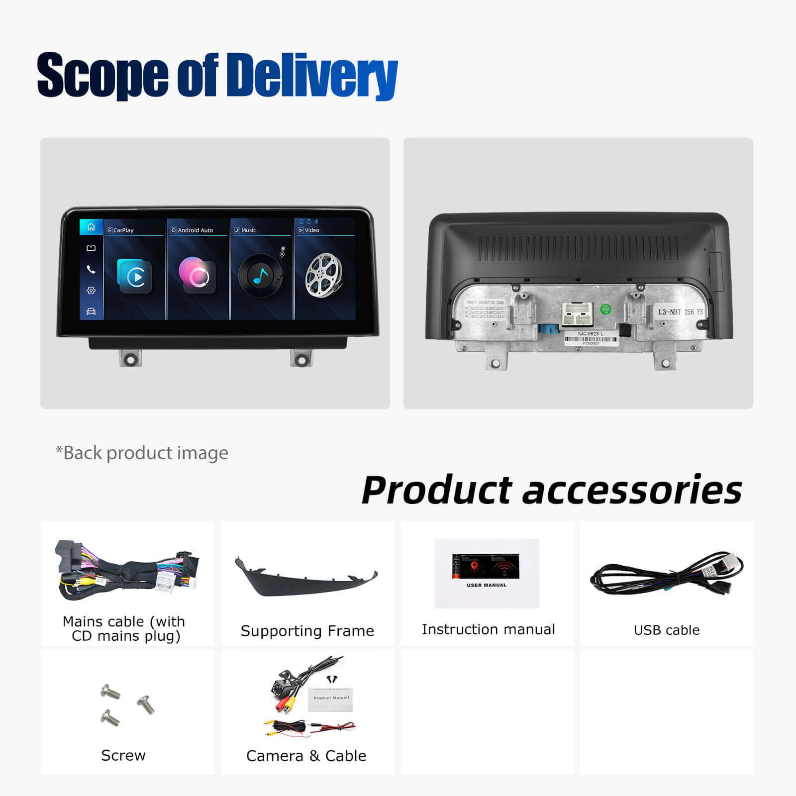 ESSGOO Car Stereo LZ0001 10,25-Zoll Display BMW F20 NBT