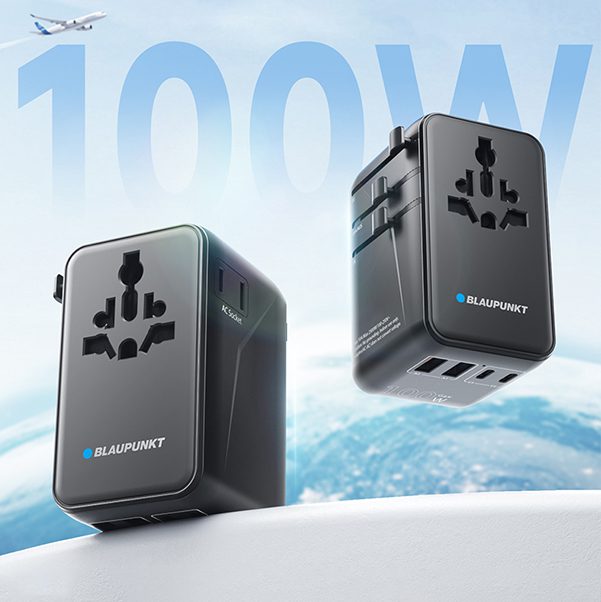 BLAUPUNKT BP-AB1203B Reiseadapter 100 W GaN Doppel-AC