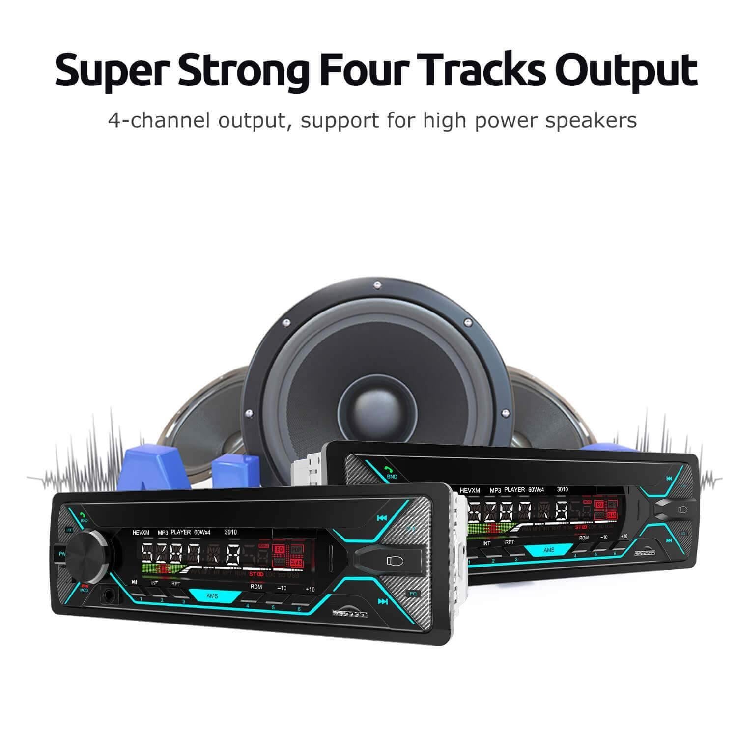 ESSGOO Car Stereo TS0002 1-DIN Autoradio Bluetooth USB