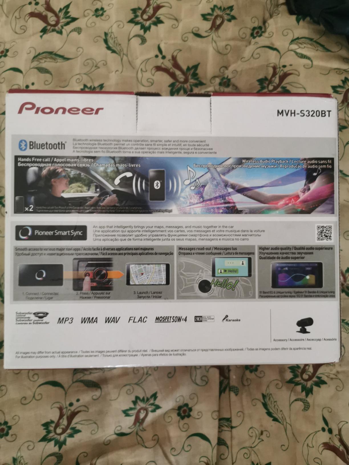 Pioneer MVH-S320BT 1DIN Autoradio Bluetooth iPhone-Steuerung