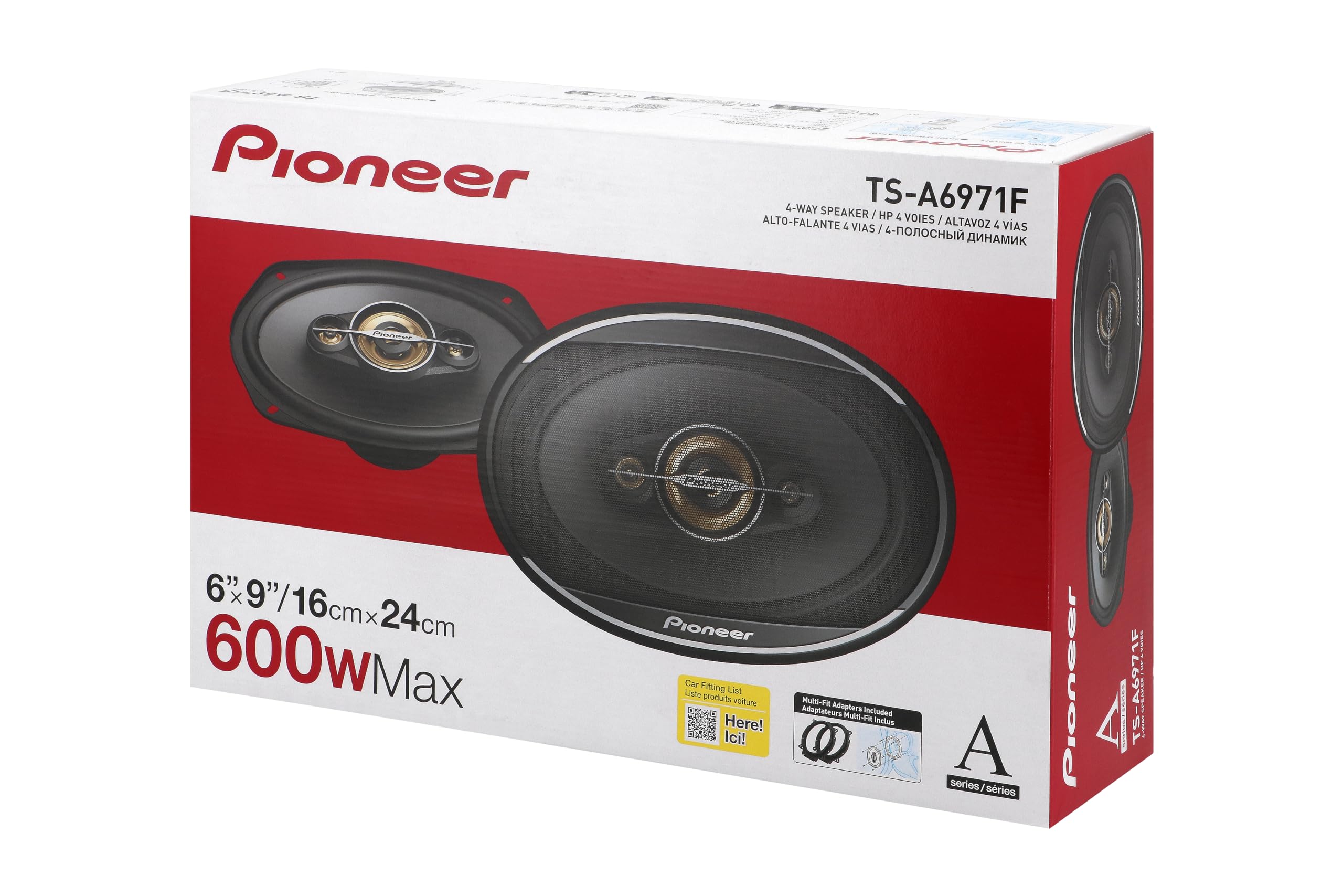 Pioneer TS-A6971F Auto Lautsprecher 6x9" 600W 4-Wege Set