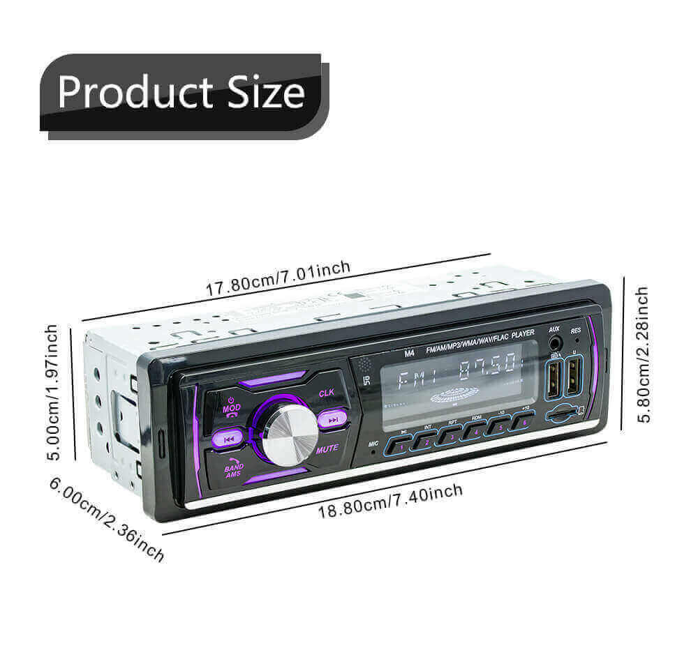 ESSGOO D1 Single-DIN Autoradio MP3 Bluetooth Freisprechen