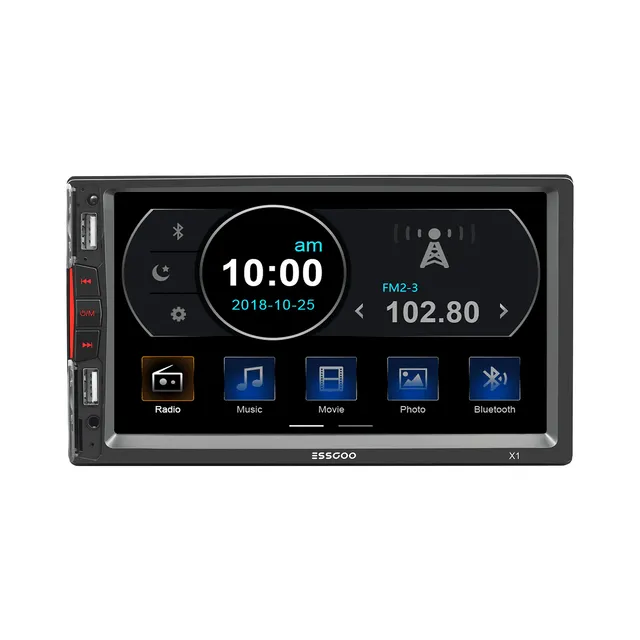 ESSGOO Car Stereo X1 Doppel-DIN Autoradio mit Kamera