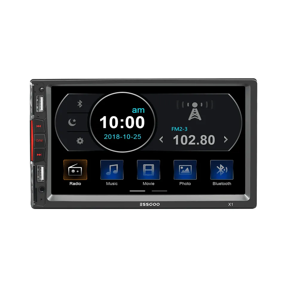 ESSGOO Car Stereo X1 Doppel-DIN Autoradio mit Kamera