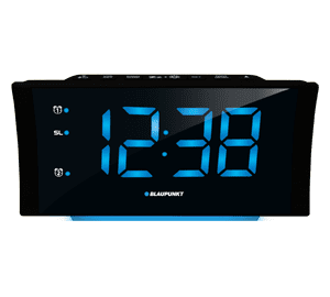 Blaupunkt CR80USB Radiowecker mit USB-Ladefunktion Schwarz