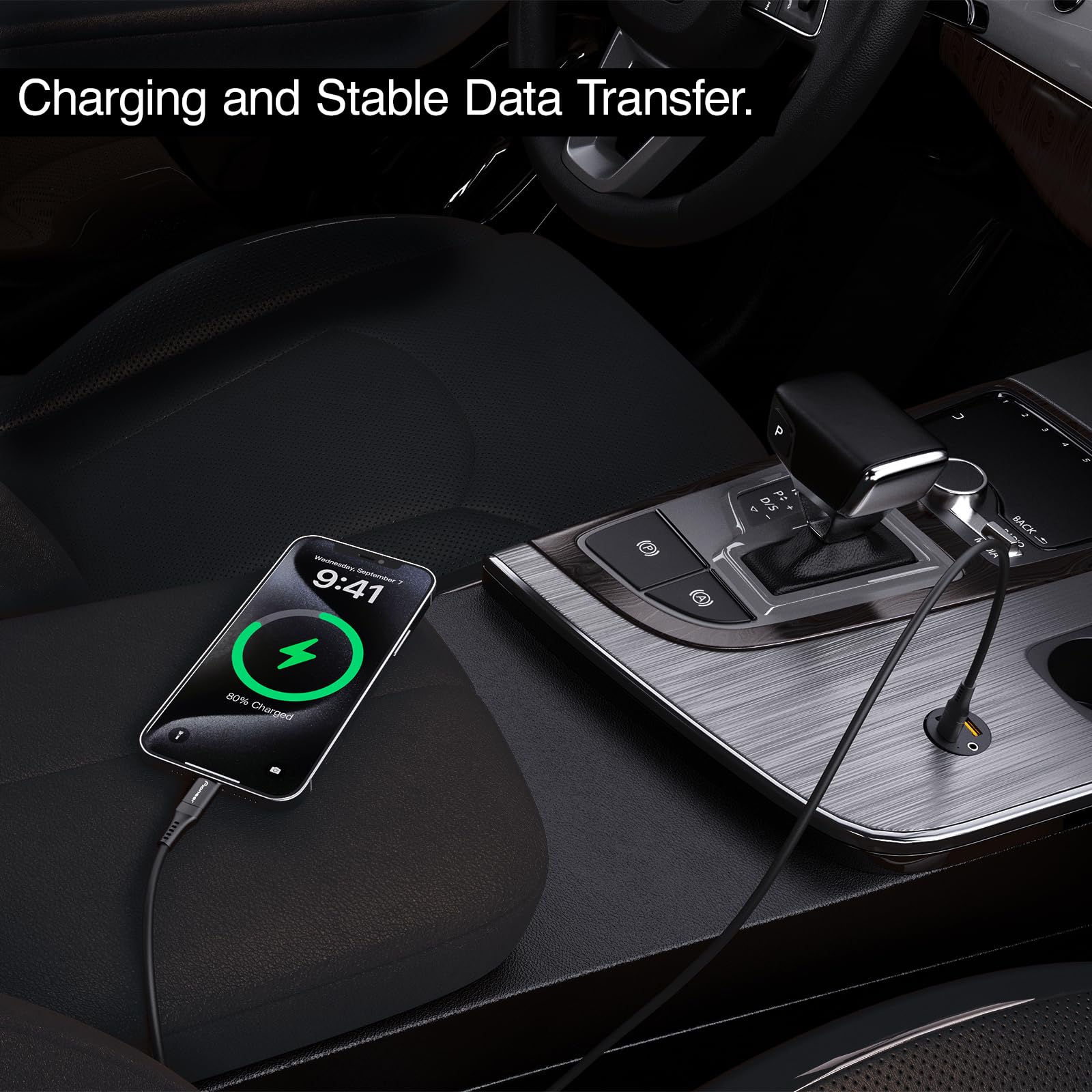Pioneer CD-U5210CC USB-C Kabel 1m Silikon 60W Auto
