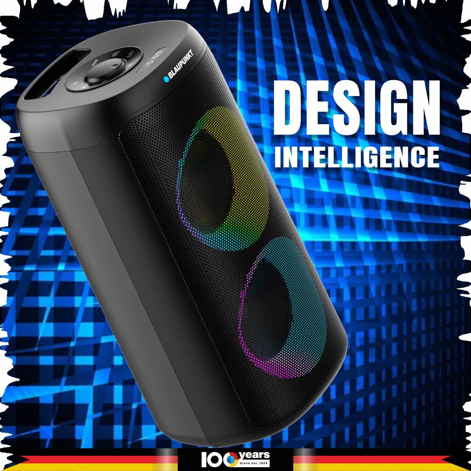 Blaupunkt Rock & Roll Rave 100W Party Lautsprecher Bass Boost