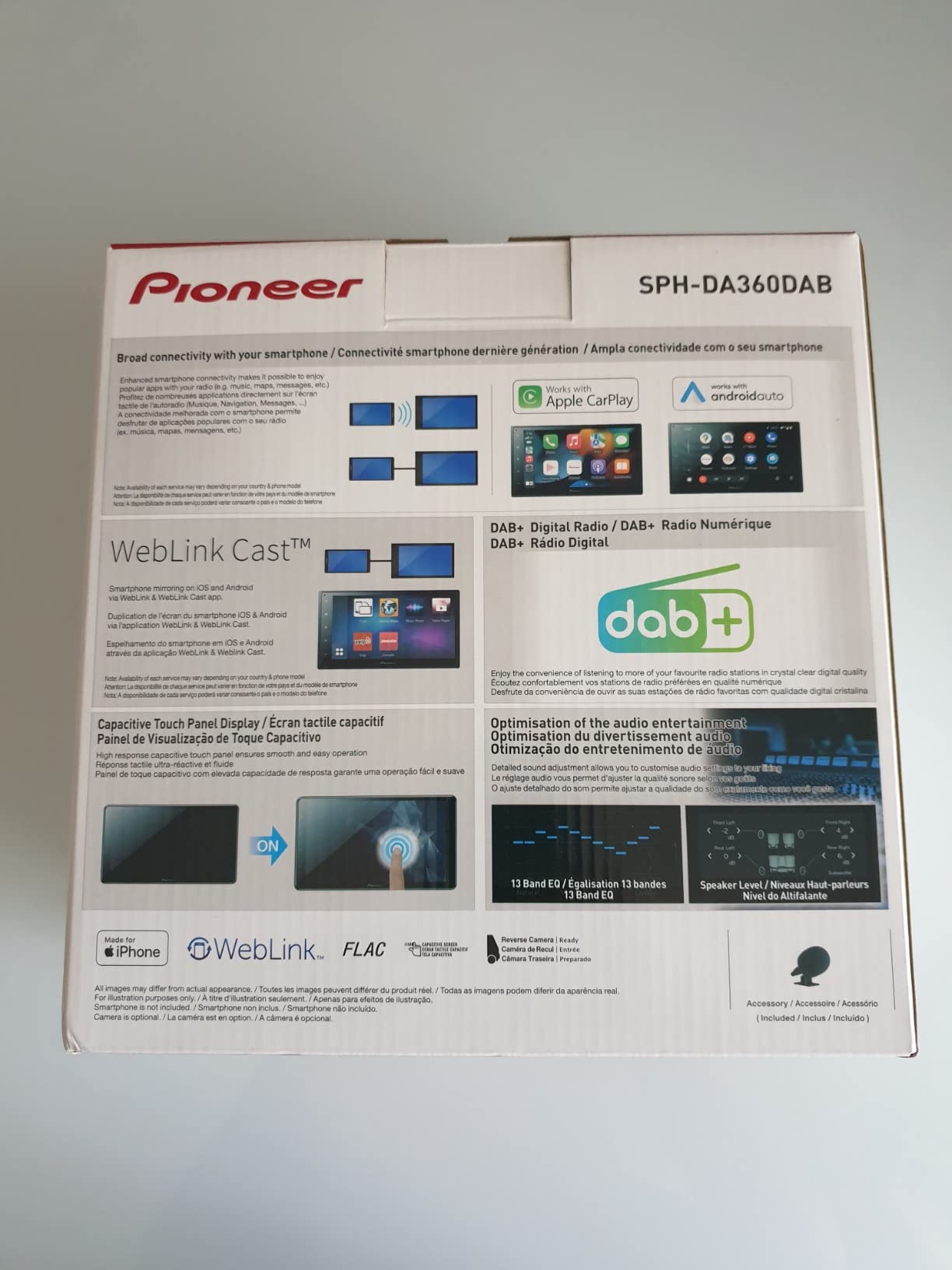 Pioneer SPH-DA360DAB 2-DIN Autoradio 6,8 Zoll CarPlay DAB+