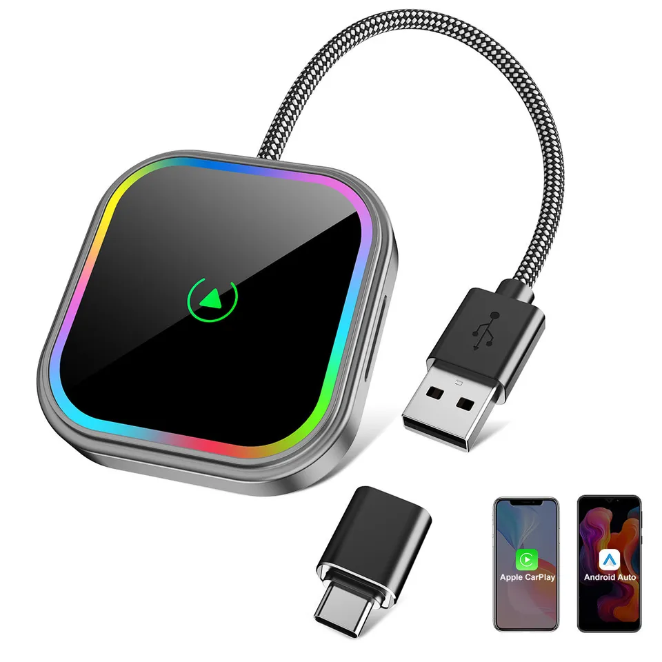 ESSGOO PL8 Pro CarPlay Adapter Wireless 2-in-1 Mini Box
