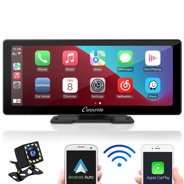 Carpuride W103 CarPlay-Display 10,3 Zoll mit Rückfahrkamera