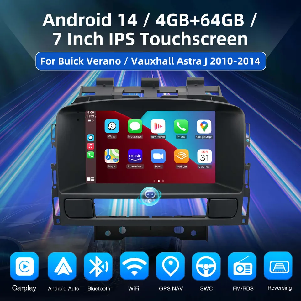 ESSGOO Car Stereo AR7001 Autoradio 7 Zoll für Astra J