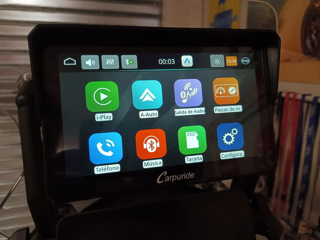 Carpuride W702S Pro Motorrad CarPlay-Display 7 Zoll TPMS