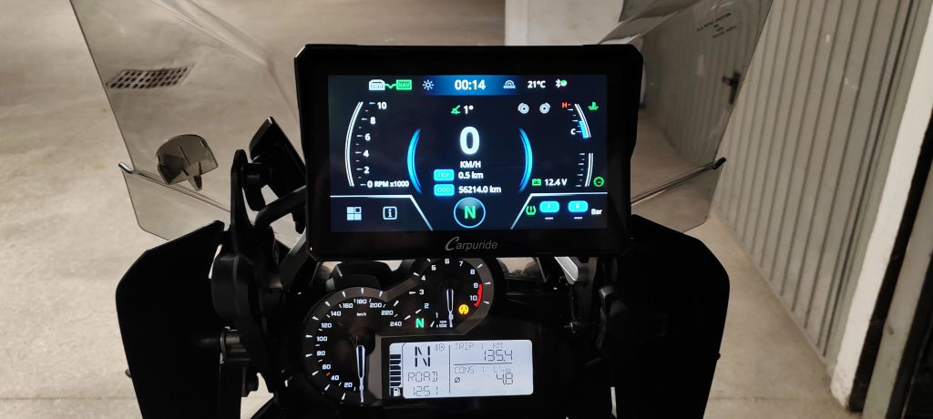 Carpuride W702B Pro Motorrad Display 7 Zoll IP67