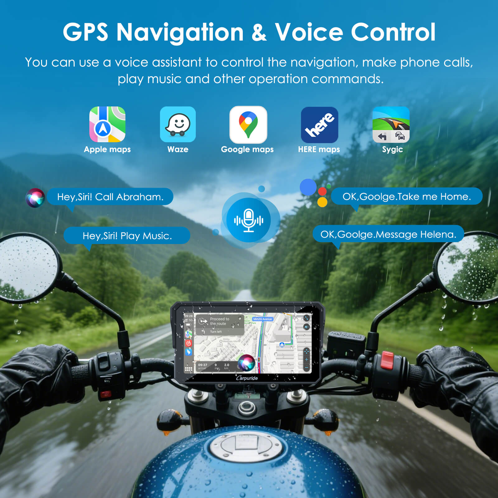 Carpuride W602S Pro CarPlay-Display 6 Zoll Motorrad ohne TPMS