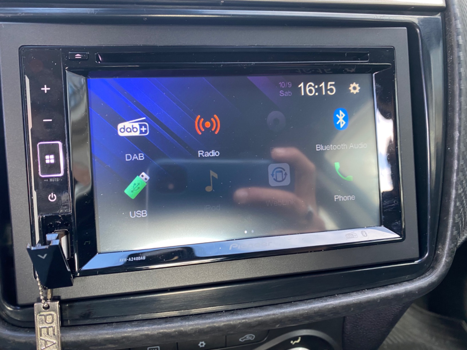 Pioneer AVH-A240DAB Autoradio 2-DIN DVD Touch DAB+ Bluetooth