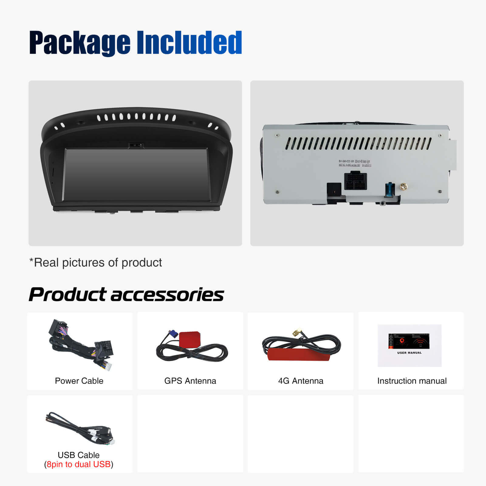 ESSGOO Car Stereo LZ0001 Autoradio 8,8 Zoll Android 14 BMW