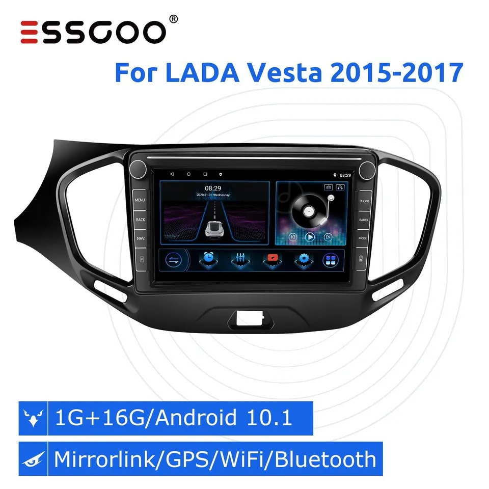 ESSGOO Car Stereo 8 Zoll 2-DIN Autoradio Android 1G 16G