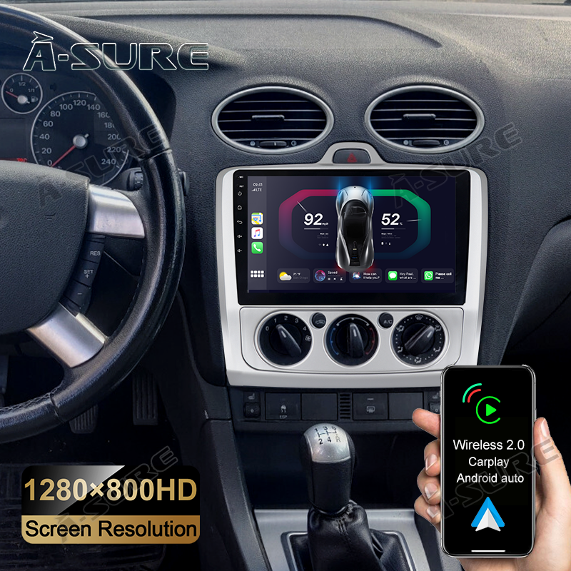 A-Sure Ford Focus MK2 Autoradio 9 Zoll 2+32GB