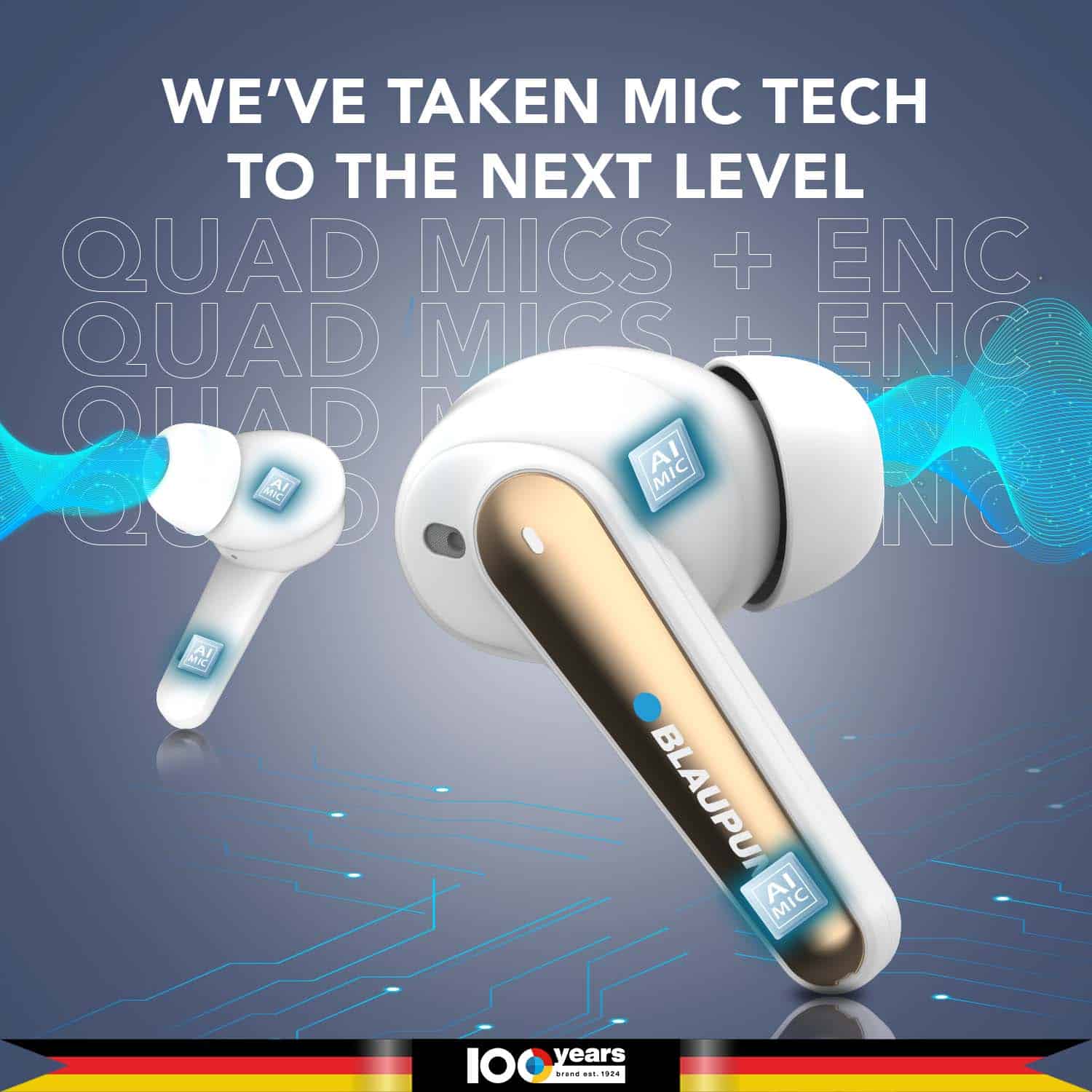 Blaupunkt BTW300 Xtreme In-Ear Kopfhörer Weiß ANC