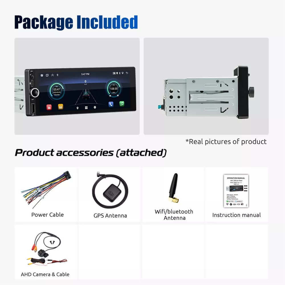 ESSGOO SWM686 1 DIN Autoradio MP5 Player Bluetooth