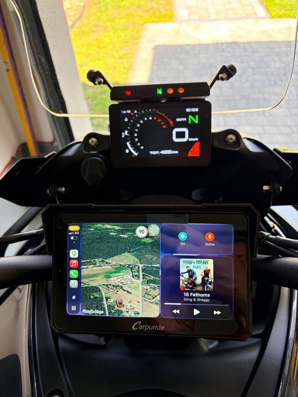 Carpuride W702 Plus Motorrad Display 7 Zoll CarPlay GPS