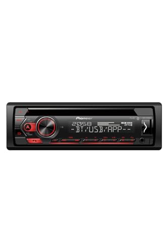 Pioneer DEH-S320BT 1-DIN Autoradio CD Bluetooth rot