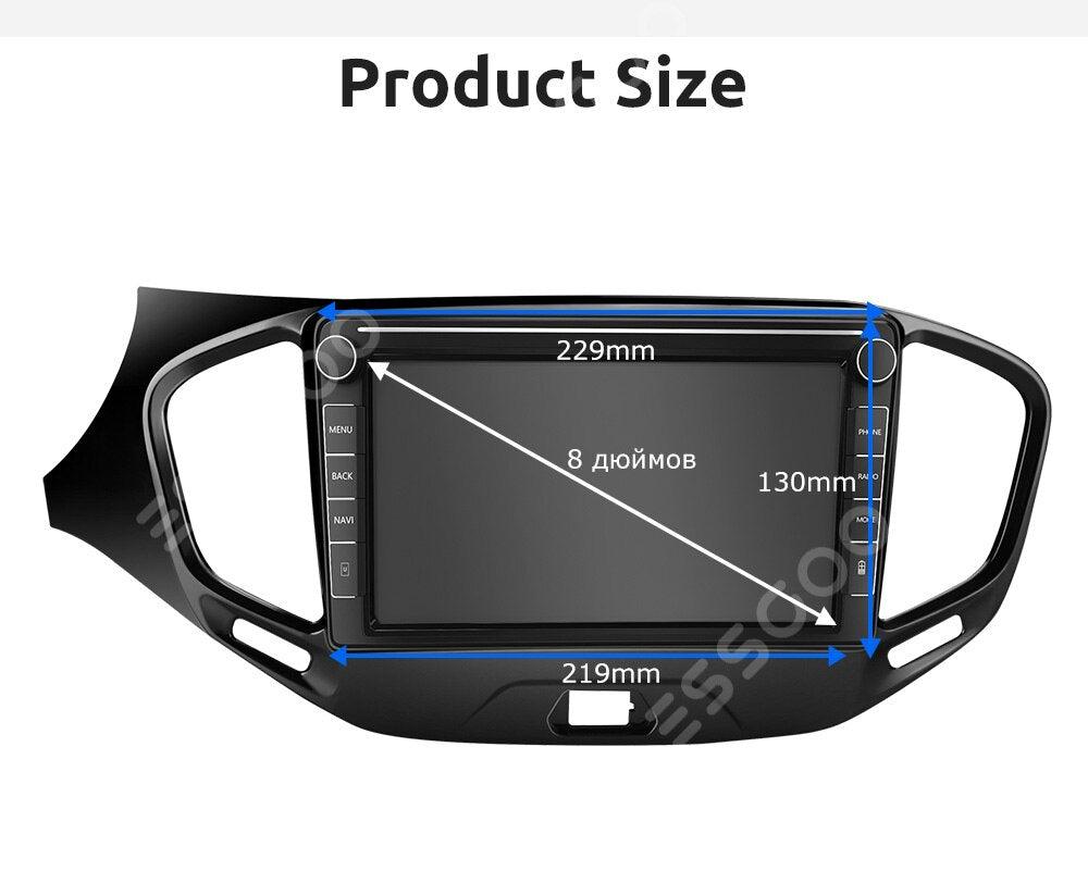ESSGOO Car Stereo 8 Zoll 2-DIN Autoradio Android 1G 16G