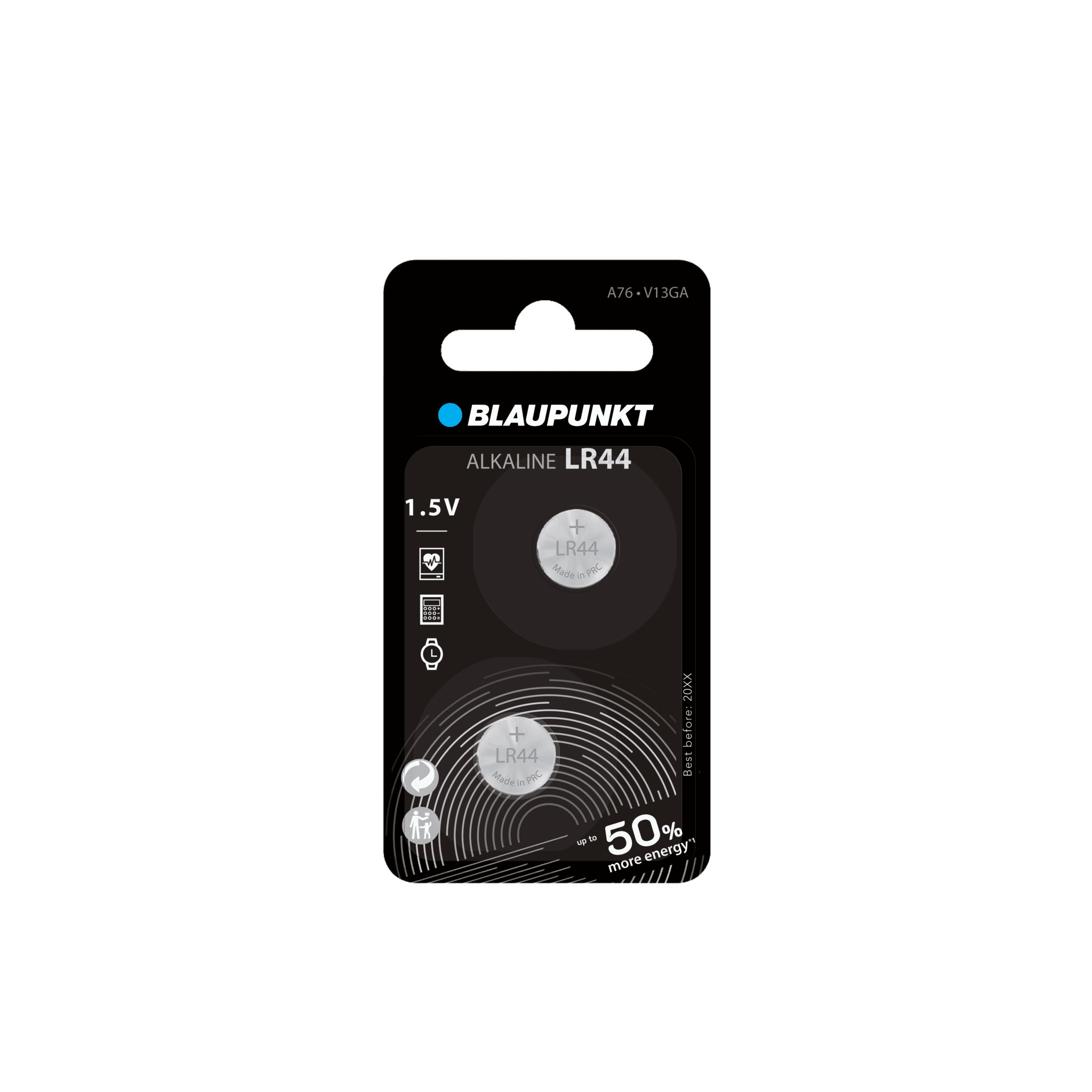 Blaupunkt Micro Alkaline LR44 Knopfzelle für Uhren