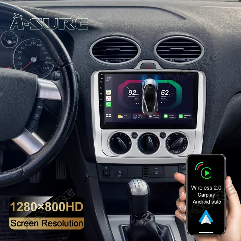 A-Sure Ford Focus MK2 Autoradio 9 Zoll 2+32GB