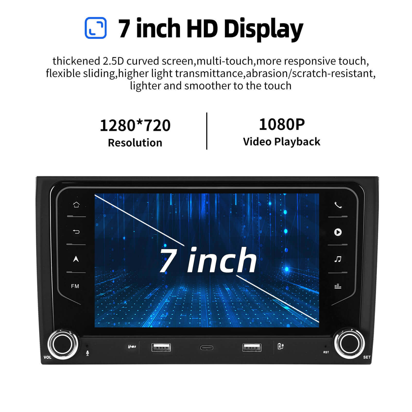 ESSGOO Car Stereo AR7001 Audi A4 Autoradio Android 14