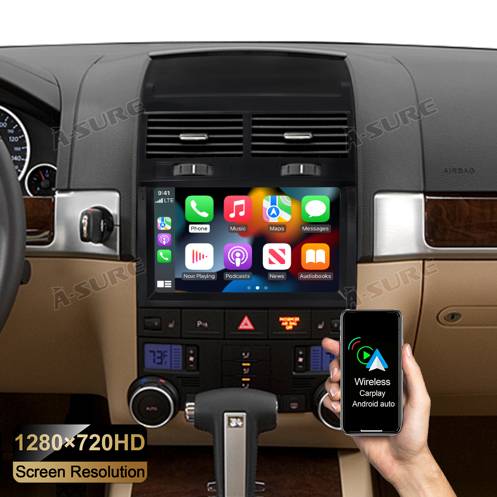 A-Sure GPS Autoradio 9 Zoll VW Touareg 7L Android 2+32GB