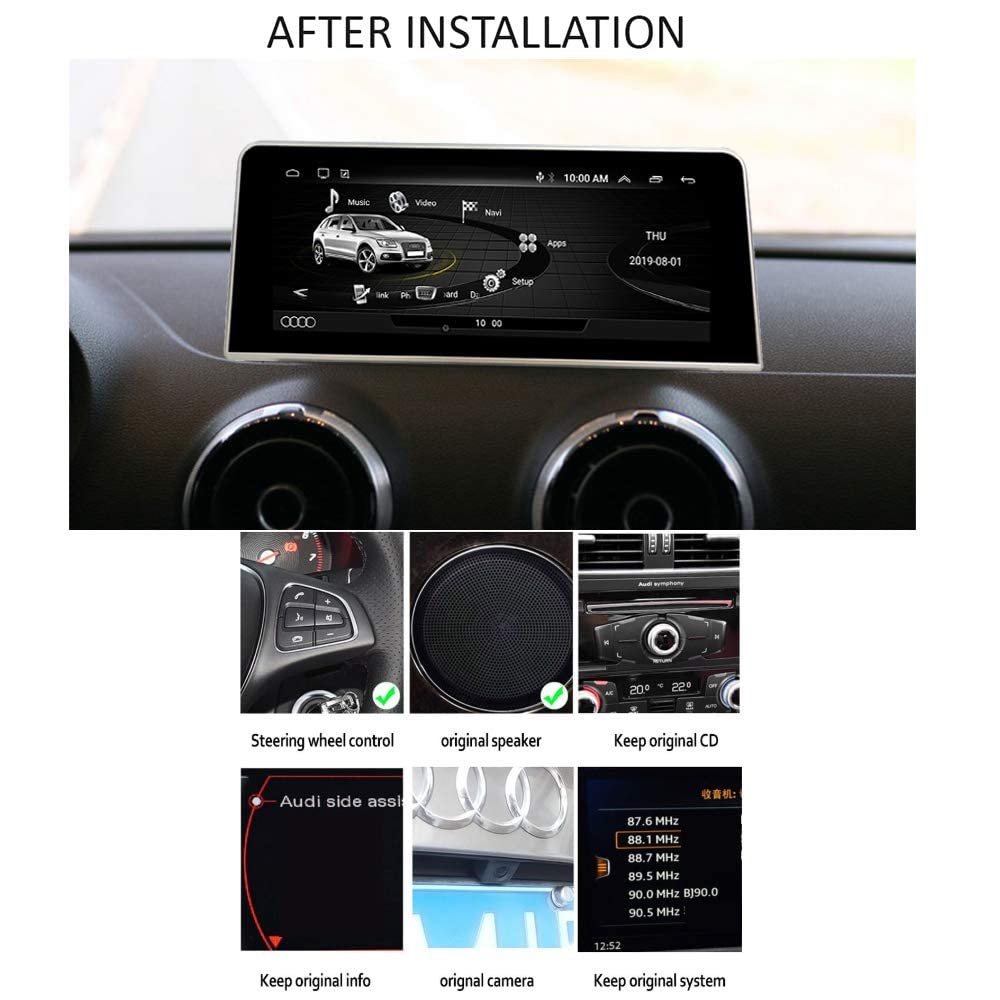 TAFFIO A3 8V 9 Zoll Android Autoradio CarPlay GPS USB