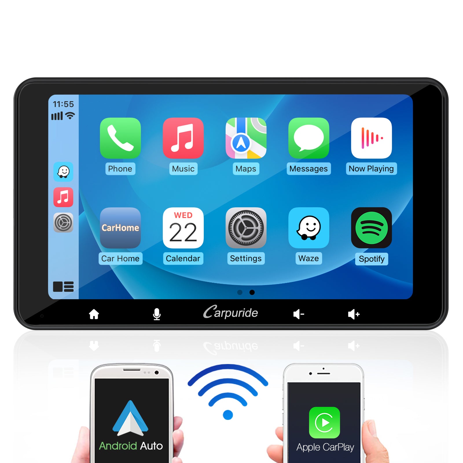 Carpuride Car Smart Stereo W708 CarPlay-Display 7-Zoll