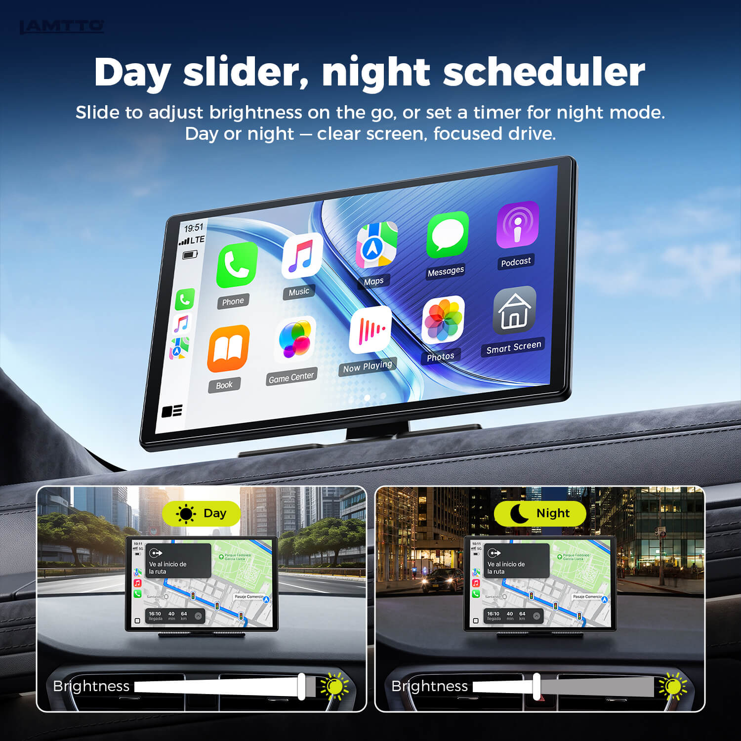LAMTTO Carplay RC37 11 Zoll CarPlay-Display Wireless In-Cell