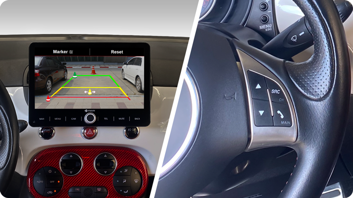 Dynavin 9 Android Autoradio für Fiat 500 mit Wireless CarPlay