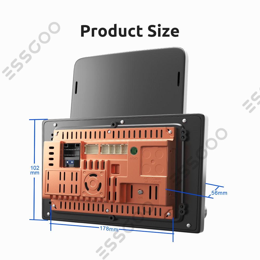 ESSGOO Car Stereo 9,5 Zoll 2-DIN Autoradio Android Standard